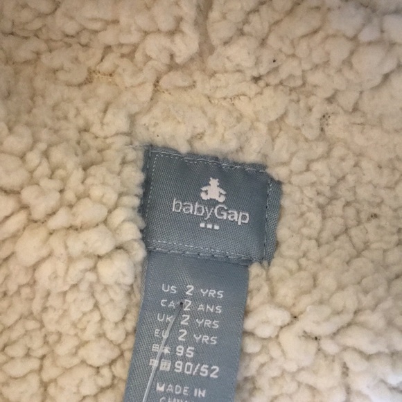 Toddler navy blue gap zip up sweatshirt - Picture 3 of 3